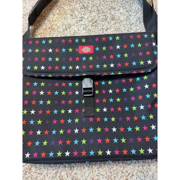 DICKIES Crossbody messenger satchel/bag Lots of pockets! , LAPTOP SLEEVE; Stars - Picture 3 of 10